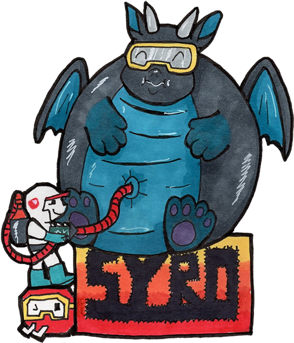 Syro Dig Dug Badge For Fwa Clipart (600x691), Png Download