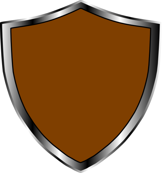 Escudo Medieval Marrom Clip Art - Png Download (558x597), Png Download