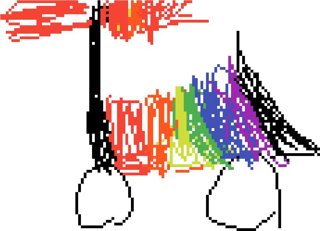 Rainbow Scooter Clipart (1125x900), Png Download