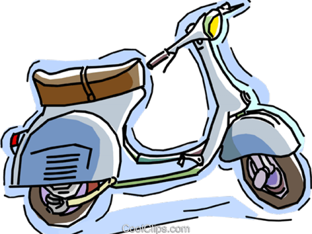 Scooter Clipart Transportation - Png Download (640x480), Png Download