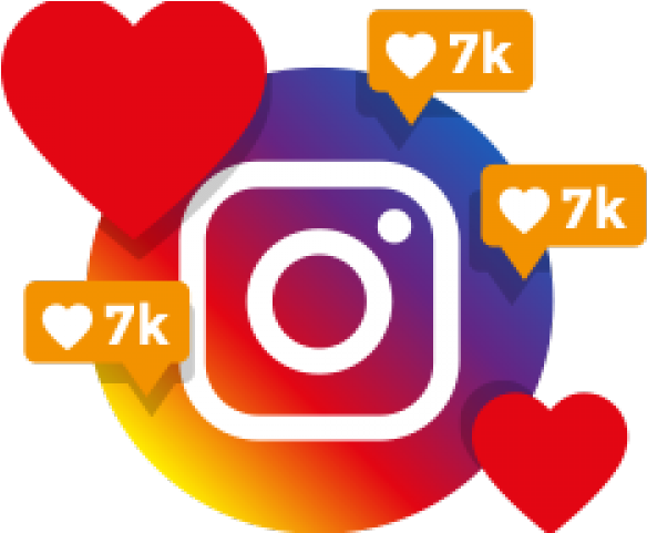 Instagram Clipart Red Heart - Png Download (640x480), Png Download