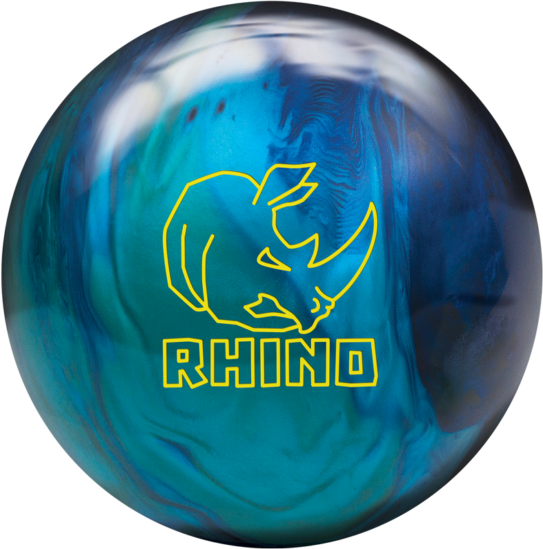 Brunswick Rhino Cobalt/aqua/teal Bowling Ball Clipart (800x800), Png Download
