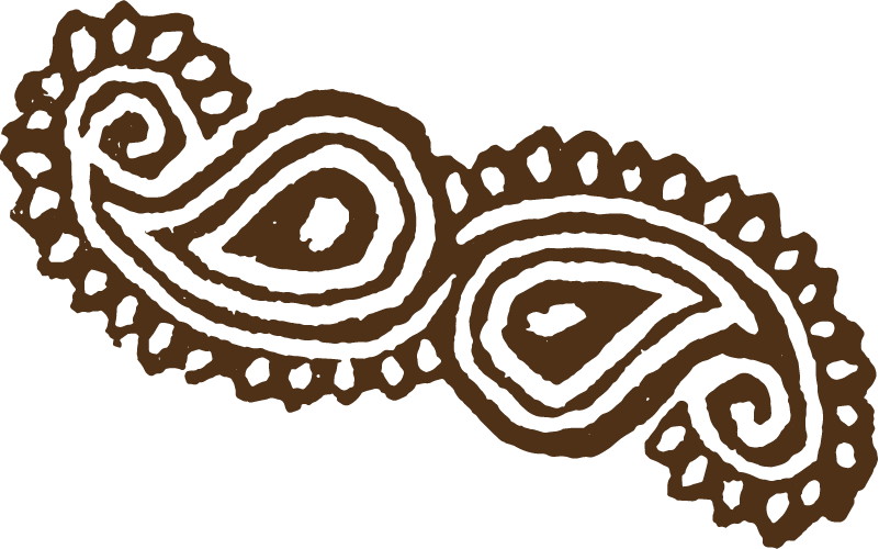 Paisley-motif Clipart (801x500), Png Download