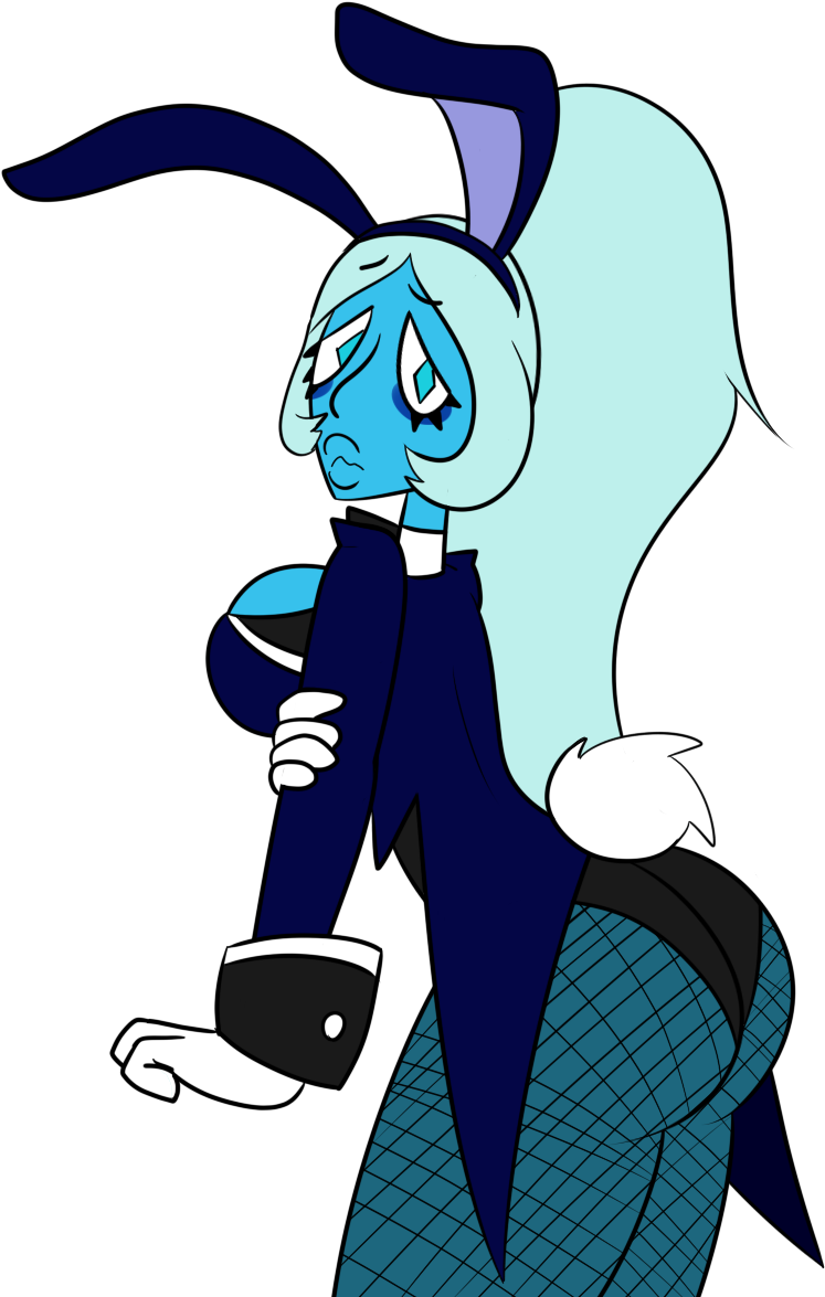 A Blue Diamond Pinup I Made Back On Tumblr Clipart (1000x1200), Png Download