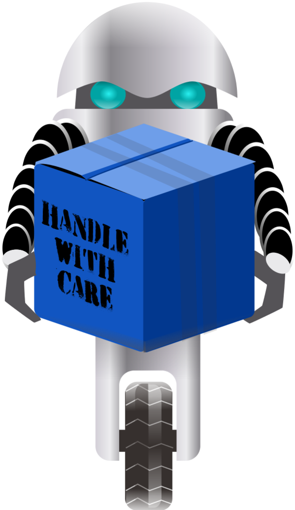 Robot Carrying Things 1 Vector Clip Art Clipart - Png Download (600x1037), Png Download
