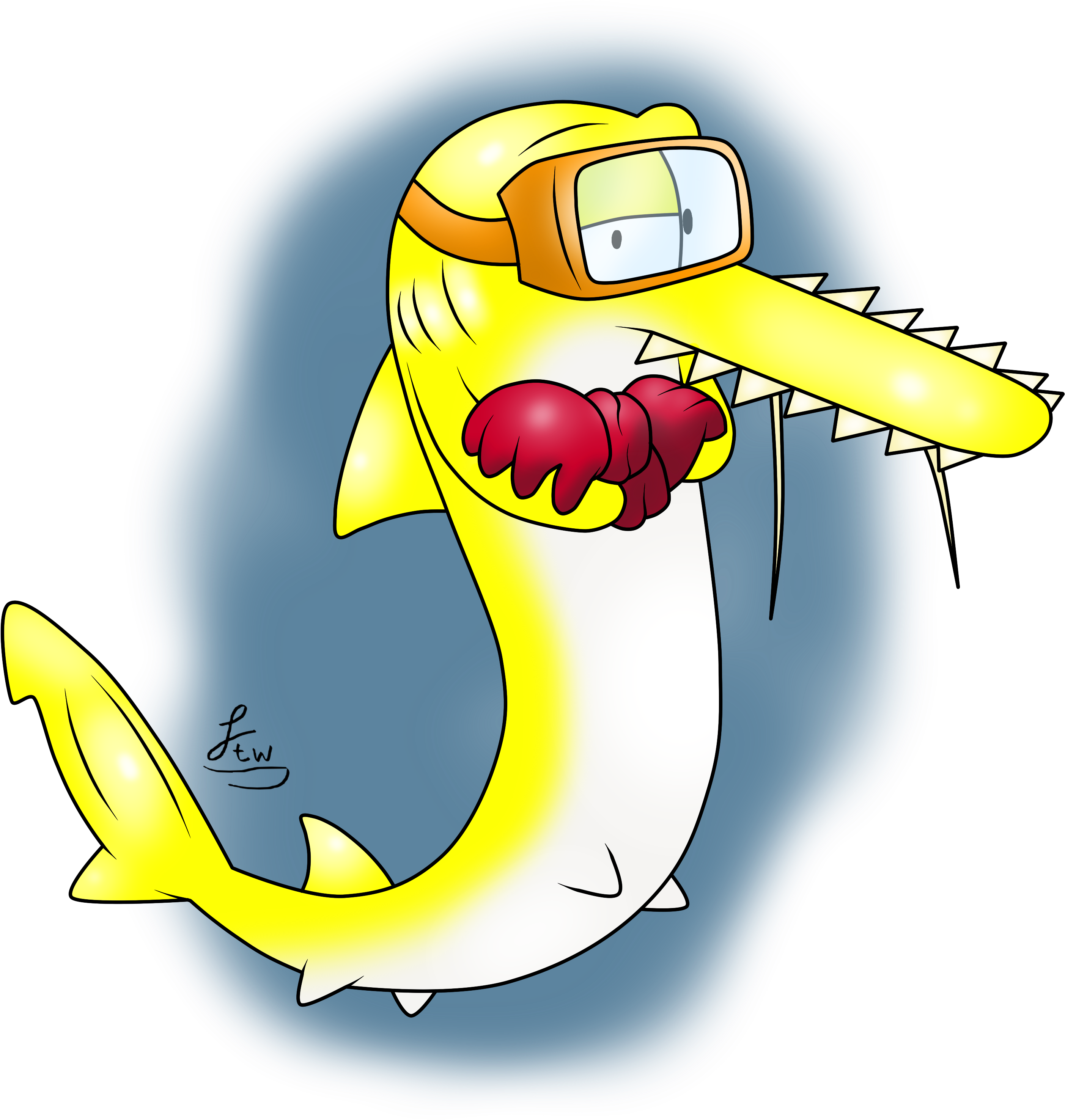 Saw Shark Clipart (3108x3840), Png Download