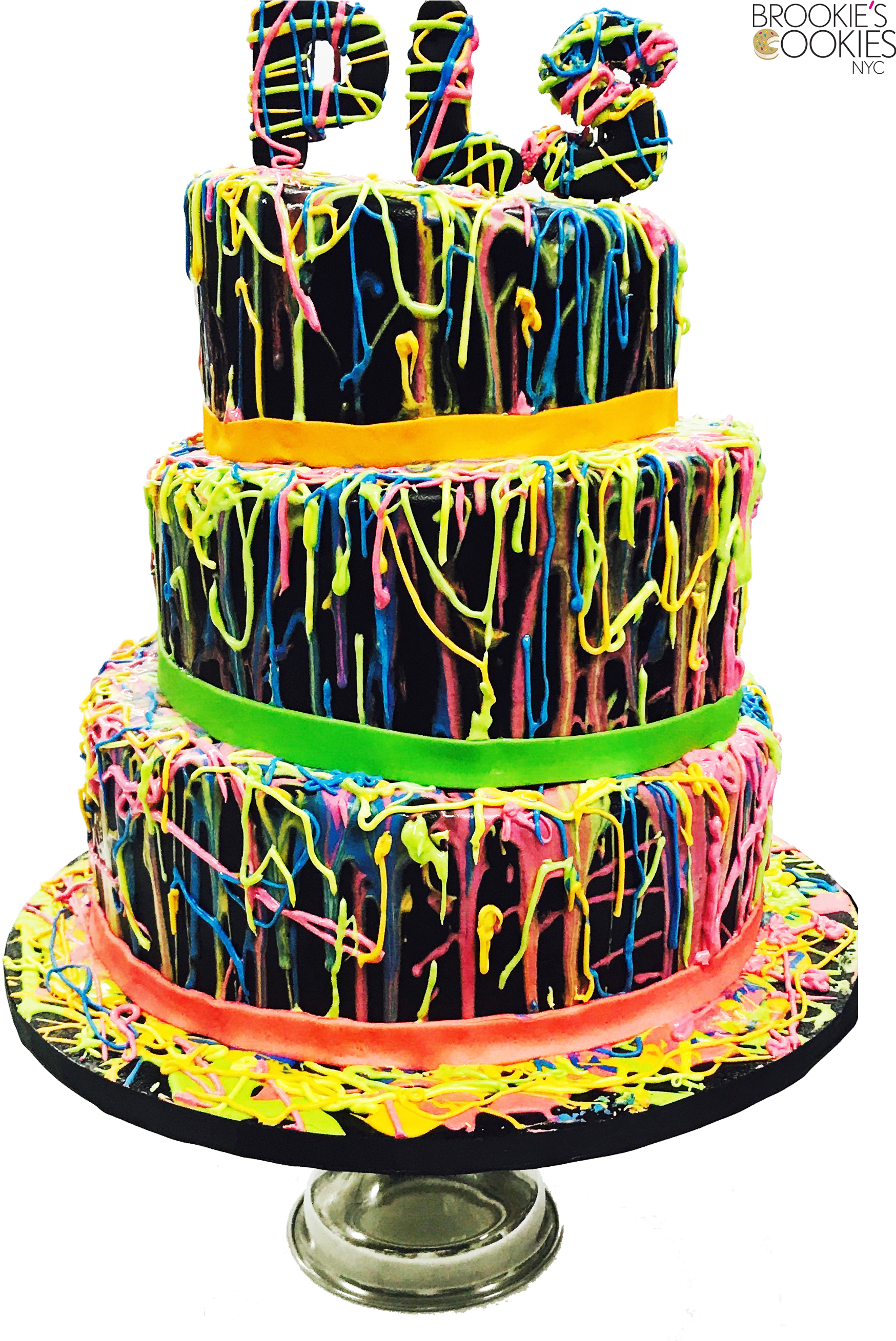 Icing Cakes Brookies Cookies Nyc Drizzle Batmitzvah Clipart (1991x2684), Png Download