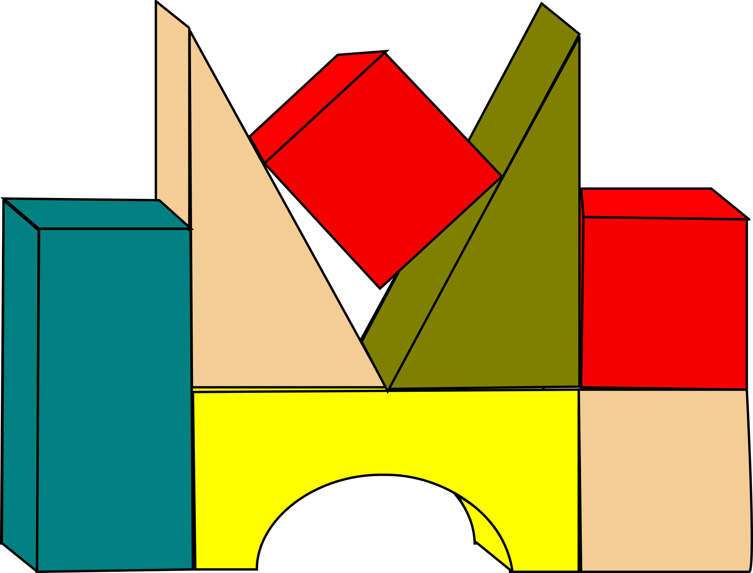 Building Blocks Clip Art Building Blocks - Png Download (2400x1827), Png Download