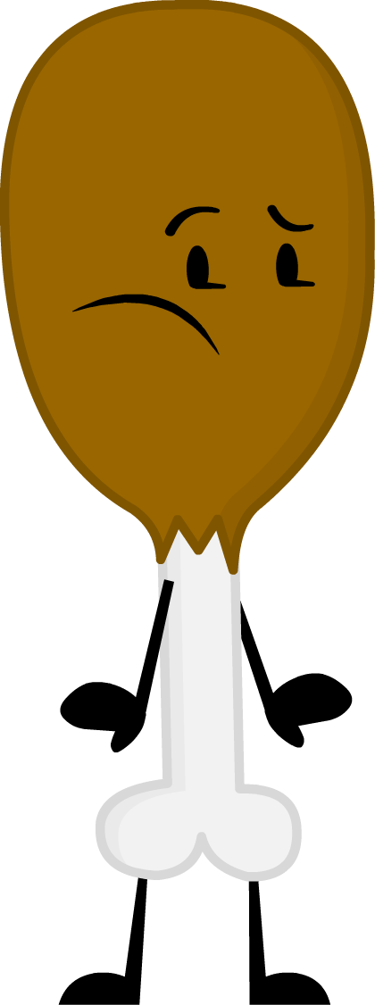 Chicken Leg Clipart (420x1126), Png Download