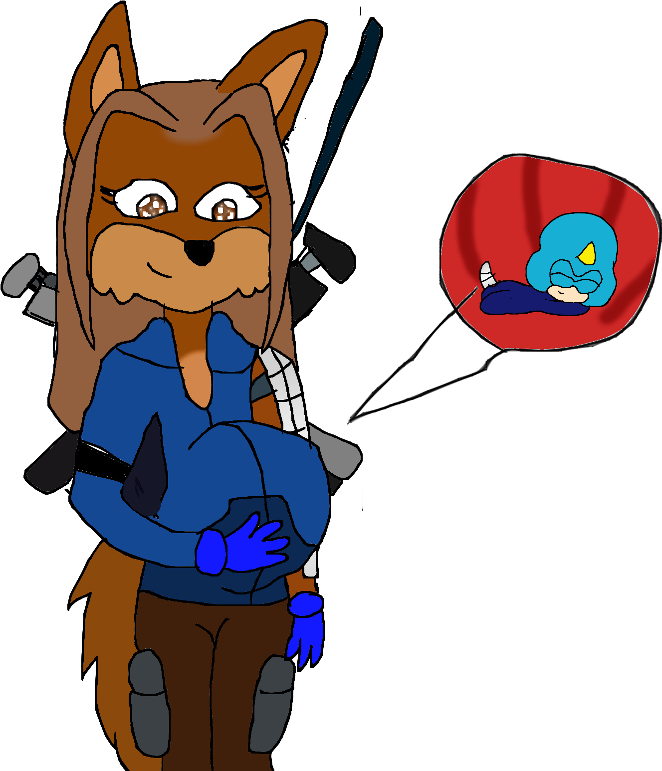 Artemis Ate Volk Clipart (1423x1580), Png Download