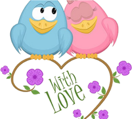 Love Birds Clipart Purple - Png Download (640x480), Png Download