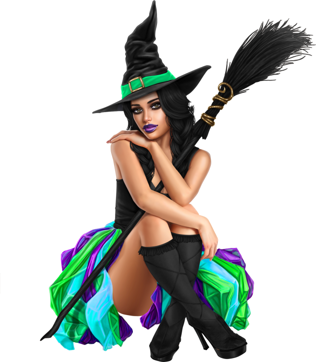Hd Avh Adara 2 Tube, Witch, Clip Art, Witches, - Png Download (640x733), Png Download