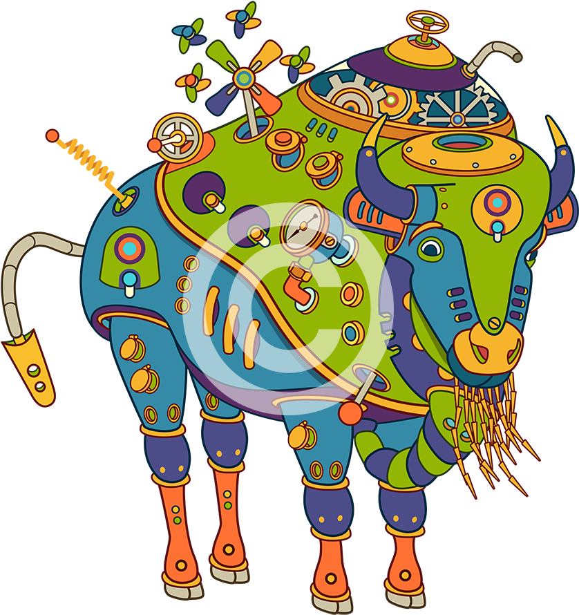 B For Bison Clipart (1000x933), Png Download