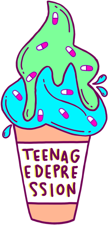 Teenage Depression Clipart (1000x1000), Png Download