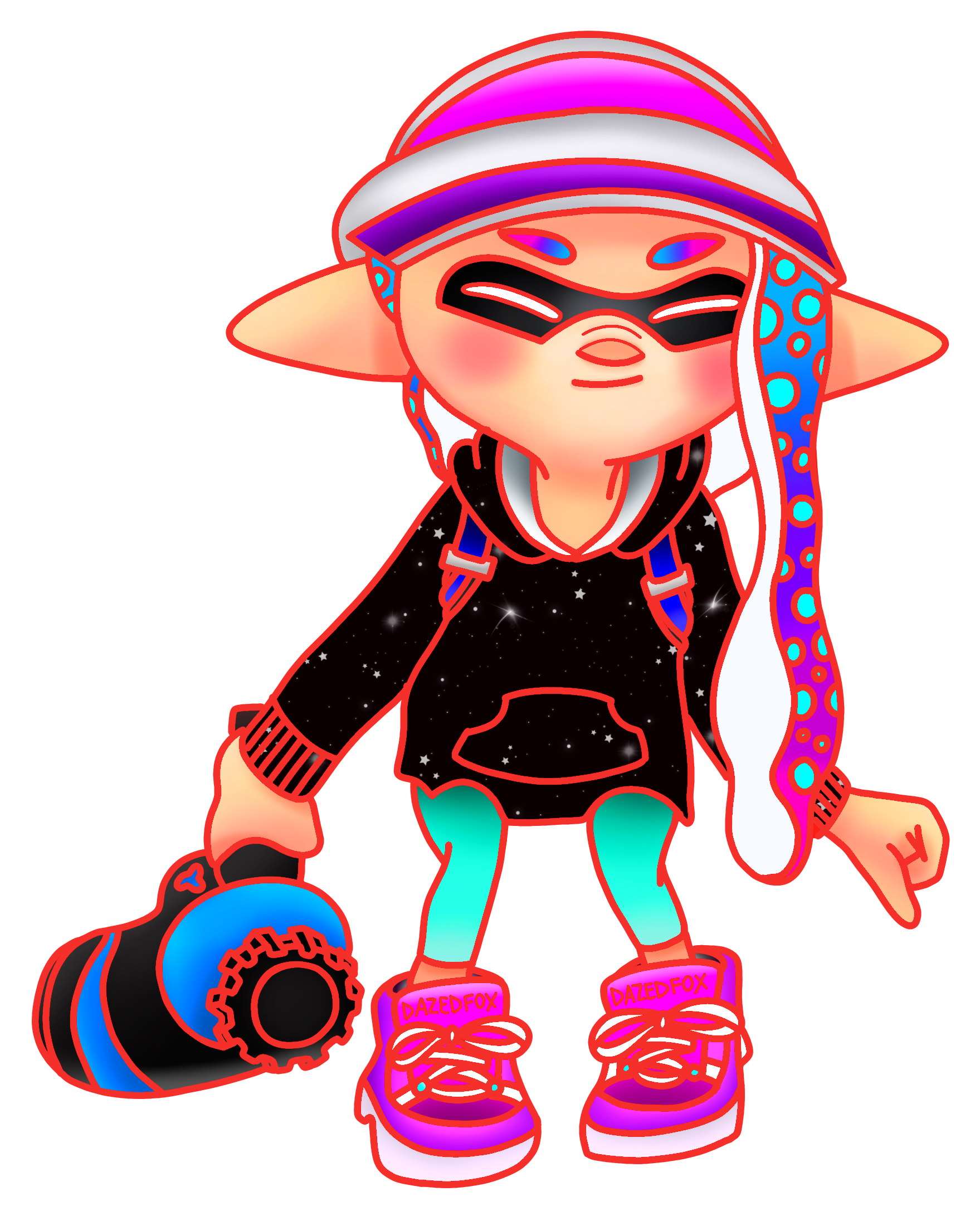 Inking Sticker Clipart (2550x3300), Png Download