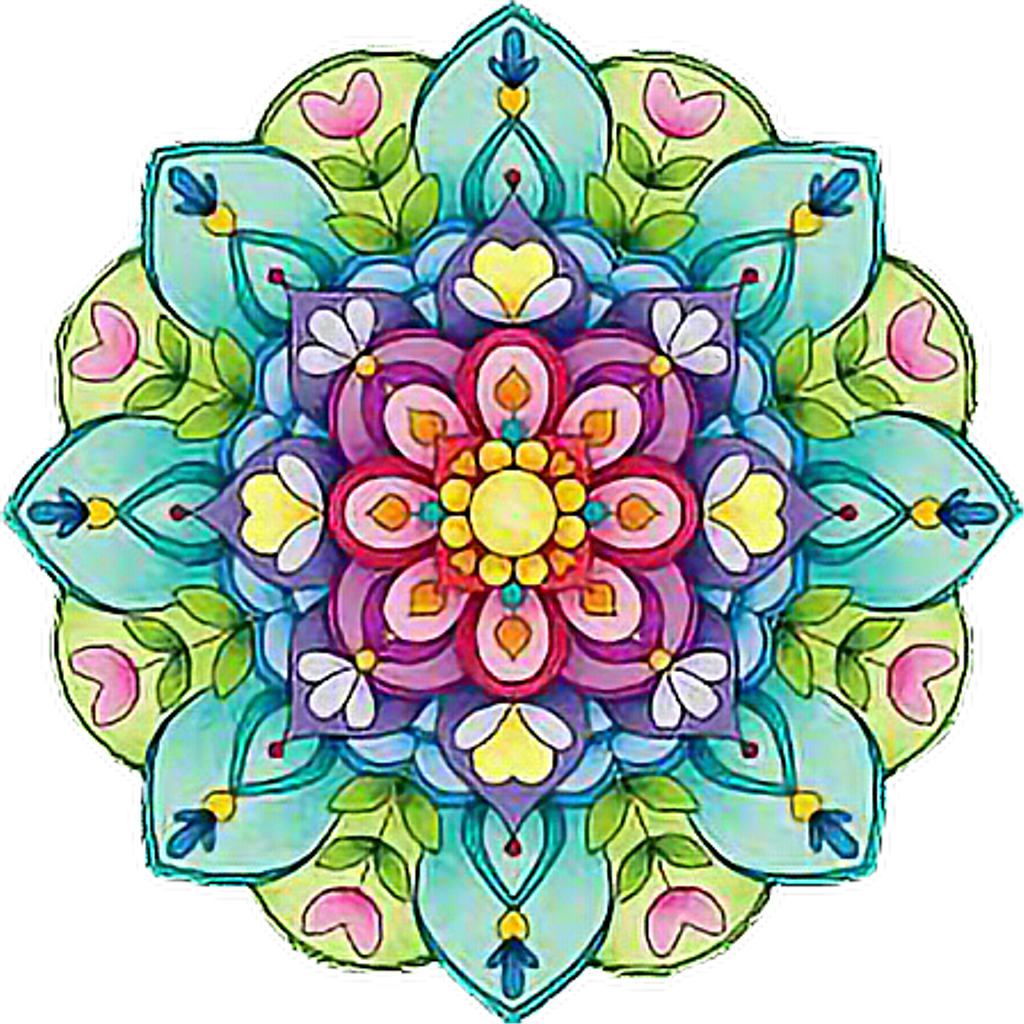 Mandala Sticker Clipart (1024x1024), Png Download