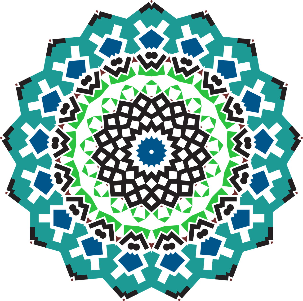 Mandala Pattern Art Clipart (1280x1274), Png Download