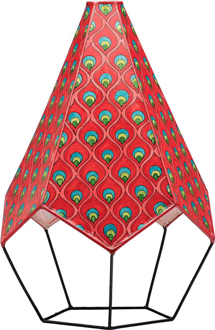 Peacock Cone Ceiling Lamp Clipart (1584x1056), Png Download