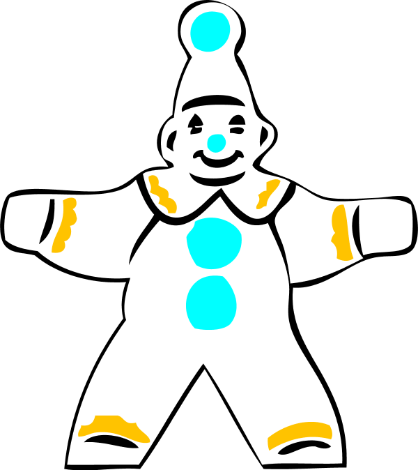 Simple Clown Figure Vector Clip Art - Png Download (600x674), Png Download
