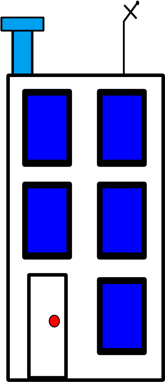 Flat Town Cliparts - Png Download (1697x2400), Png Download