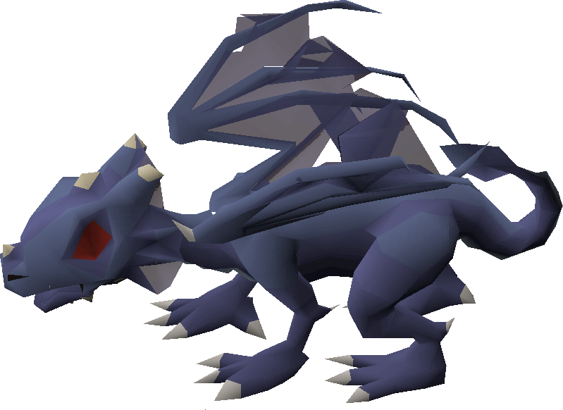 Baby Blue Dragon Runescape Clipart (799x582), Png Download