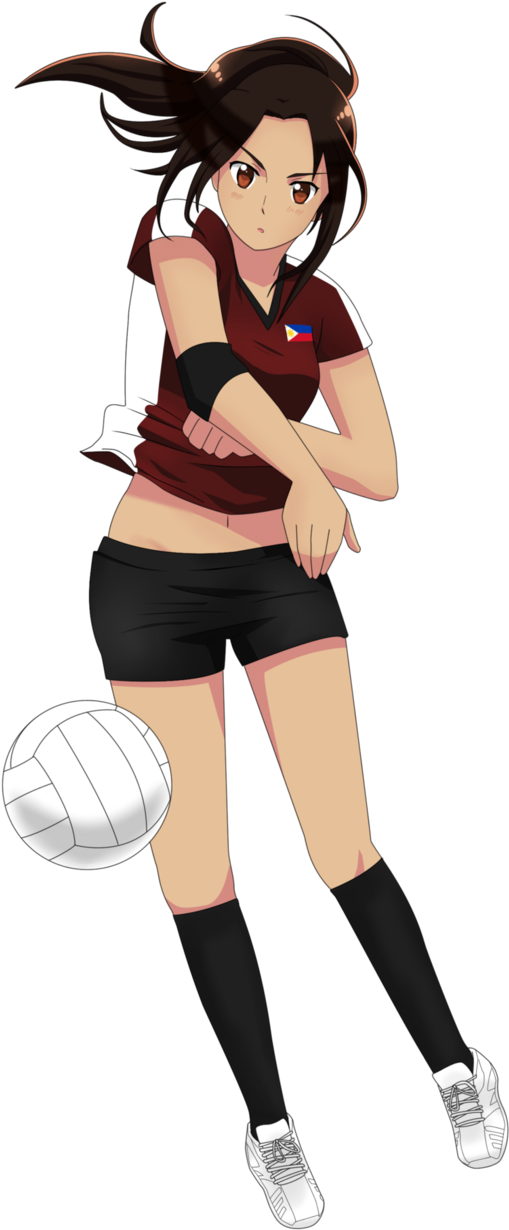 Volleyball By Exelionstar Clipart (509x1230), Png Download