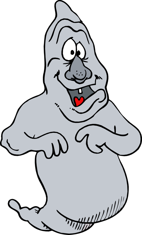 Dumb Ghost Funny Ghost, Ghost Images, Dumb And Dumber Clipart (500x825), Png Download