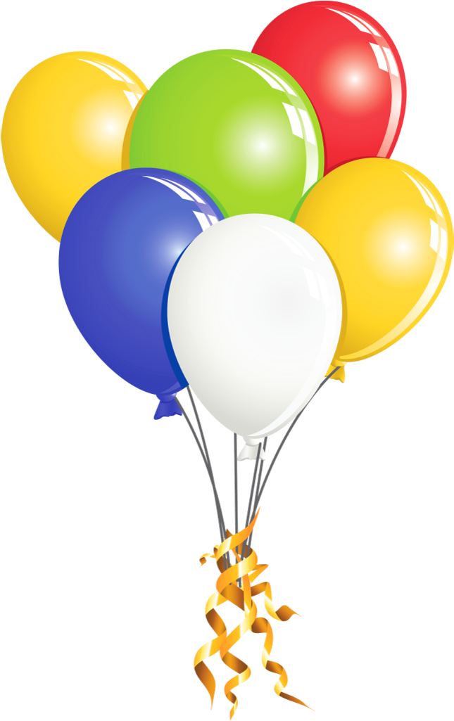 Clipart Of Multi, Seven And Balloon - Png Download (660x1037), Png Download