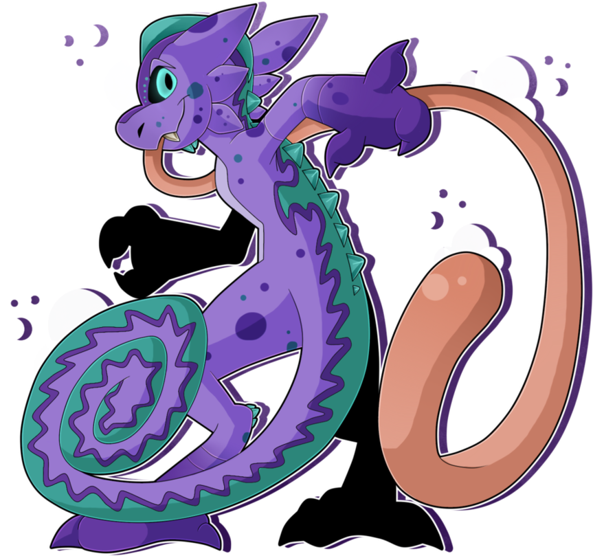 Chameleon Clipart Purple - Png Download (927x861), Png Download