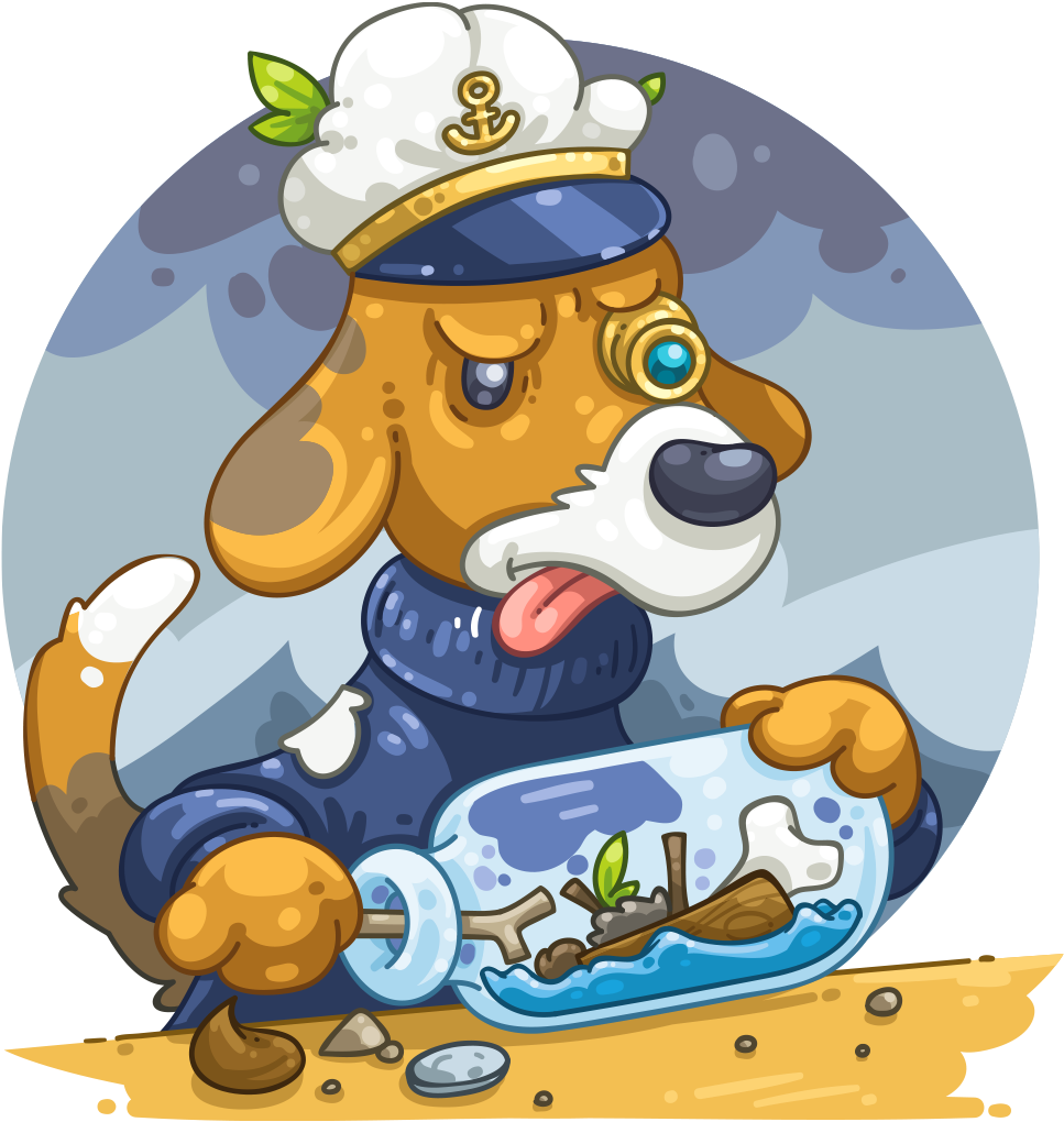 Ship In A Bottle Beagle Clipart (1024x1024), Png Download