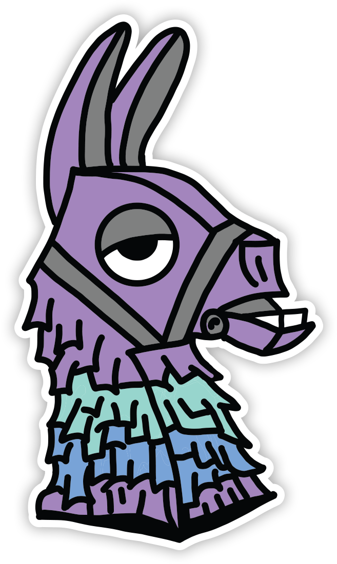 Llama Sticker Clipart (1200x1200), Png Download