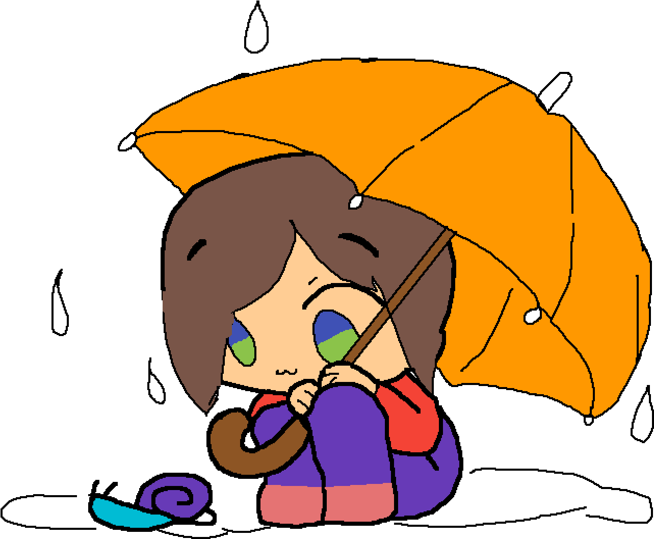 Me Irl When I Was Young In Rain Clipart (1400x1400), Png Download