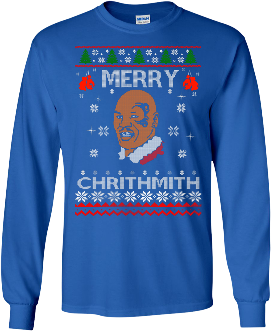 Image 558px Merry Chrithmith Mike Tyson Ugly Christmas Clipart (1155x1155), Png Download