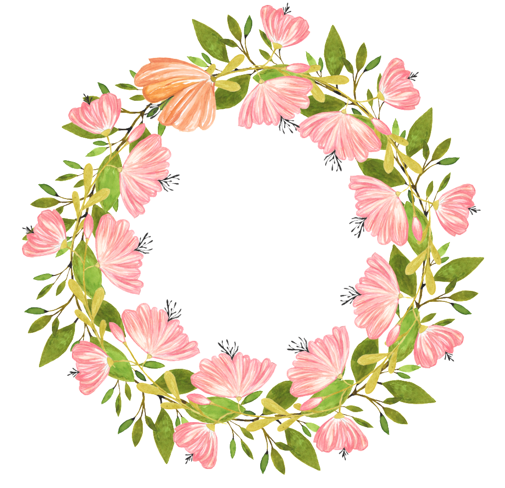 Beautiful Decorative Wreath Png Free Buckle Clipart (1024x1024), Png Download