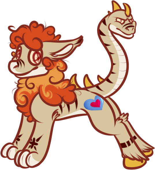 Pumpkin Pie The Chimera Pony Clipart (537x588), Png Download