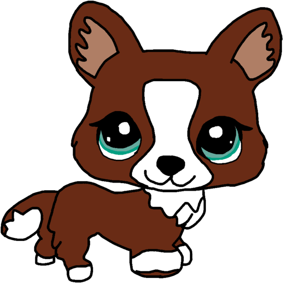 Corgi Lps By Rabbit Clipart (557x558), Png Download