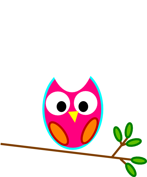 This Free Clip Arts Design Of Red And Pink Owl - Png Download (558x594), Png Download