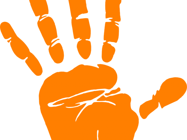 Handprint Clipart Hand Print - Png Download (640x480), Png Download