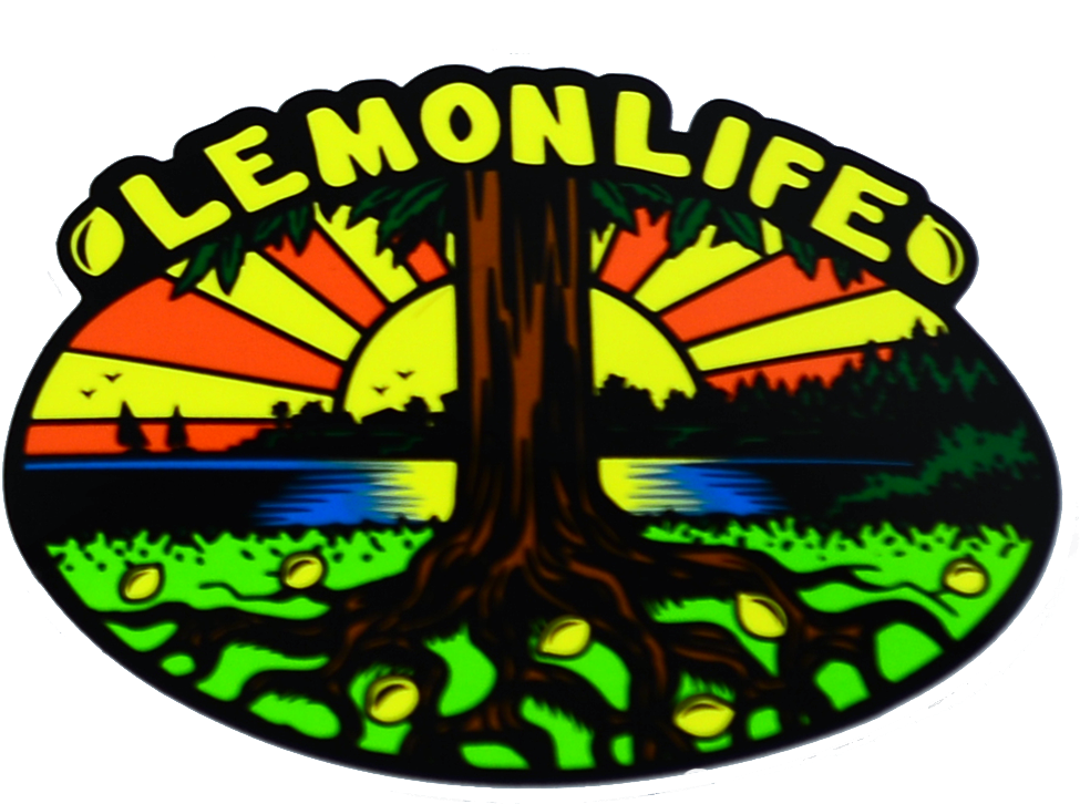 The "lemon Life Tree" Sticker Clipart (1024x886), Png Download