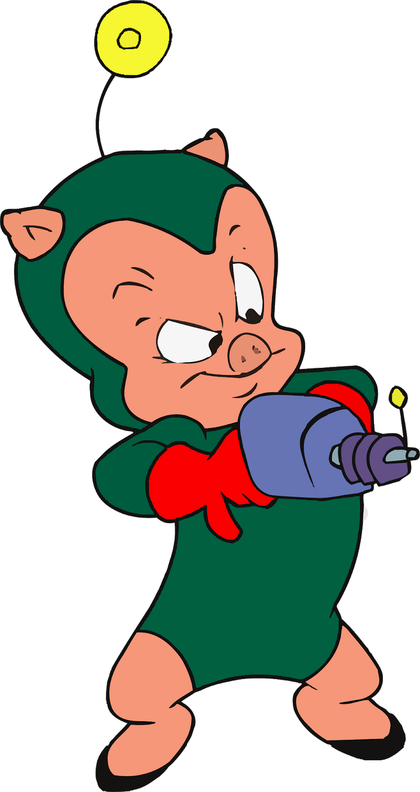 Marvin The Martian Cartoon Character, Marvin The Martian Clipart (849x1600), Png Download