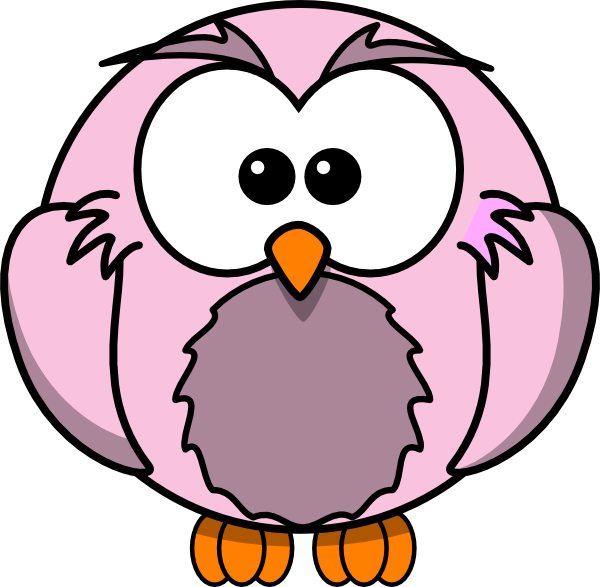 Violet Owl Clip Art - Png Download (600x587), Png Download