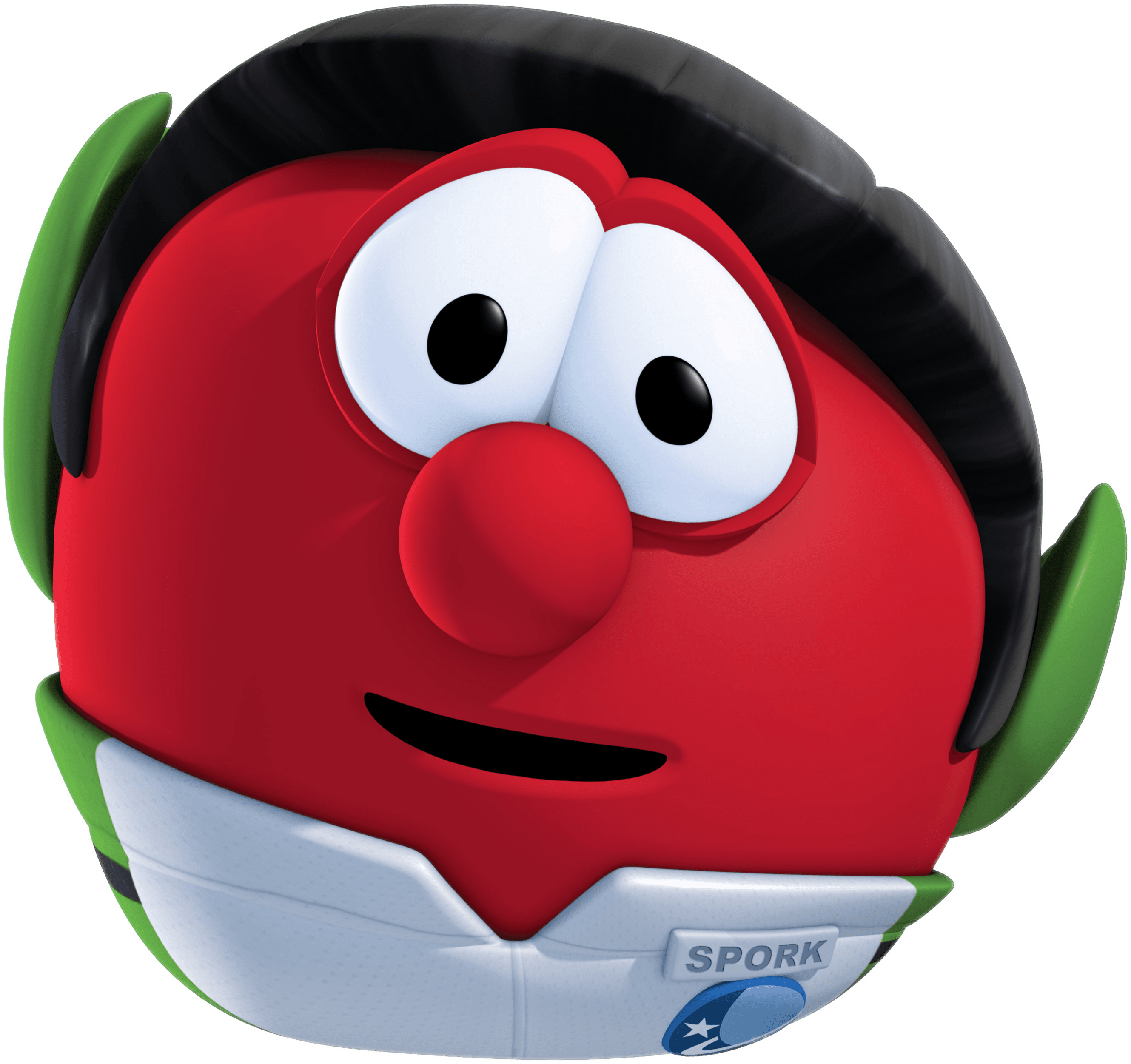 Download Veggietales Spork The Tomato Transparent Png Clipart (3000x3000), Png Download