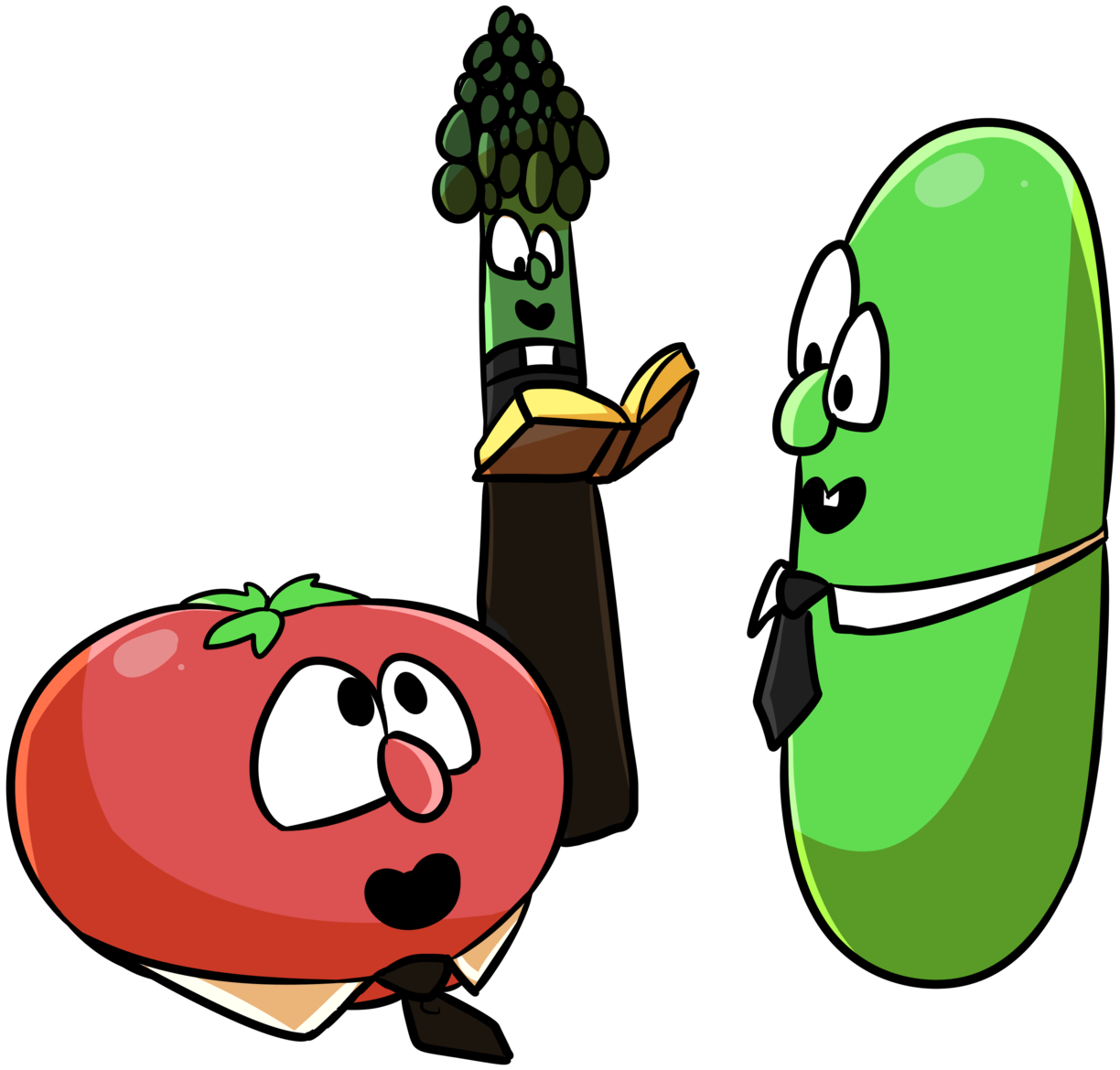Im Watching Veggietales At 2am With @4rcades And @magehand Clipart (1280x1211), Png Download