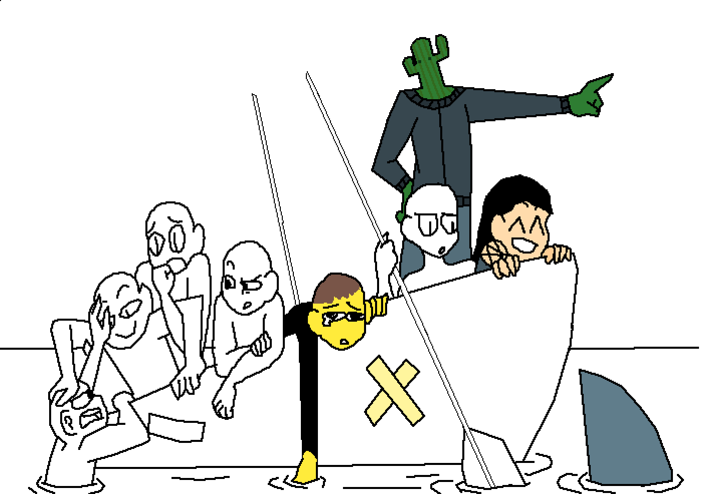 Boat Sickness Clipart (1400x986), Png Download