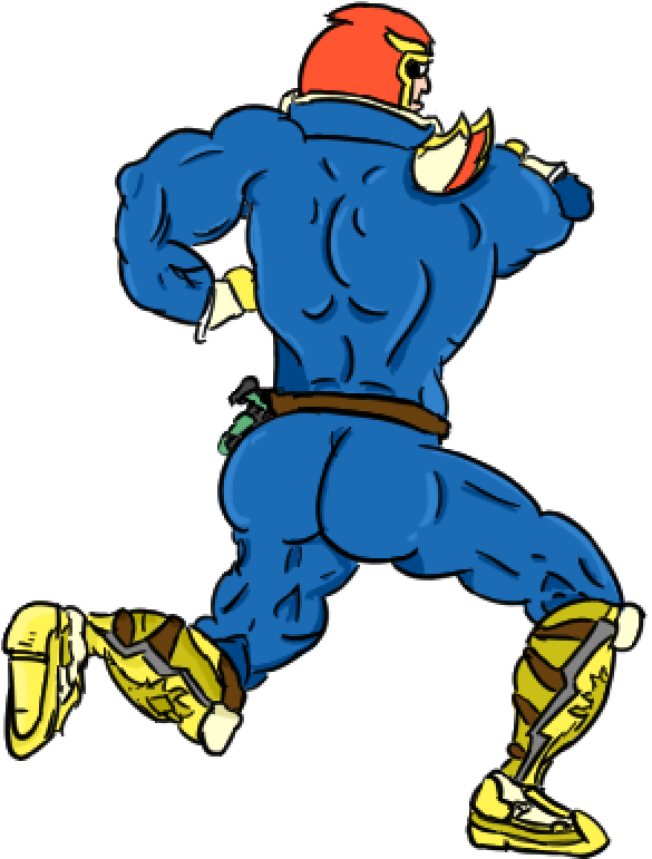 Falcon With A Big Booty Clipart (774x884), Png Download