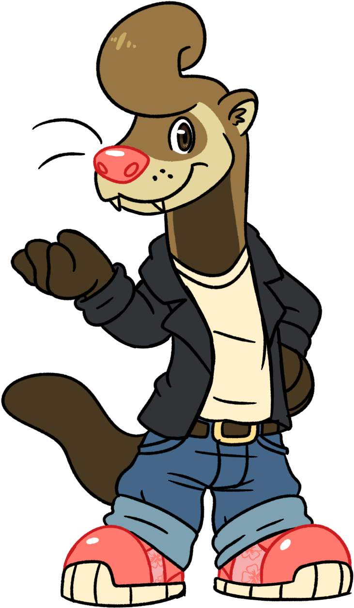 Greaser Bucky Clipart (770x1288), Png Download