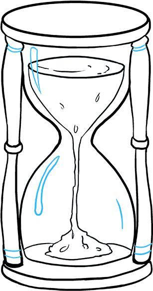 How To Draw Hourglass Clipart (680x678), Png Download