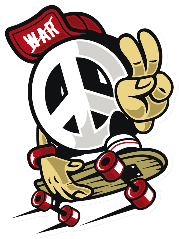Sticker That Kick Ass Peace Clipart (800x800), Png Download