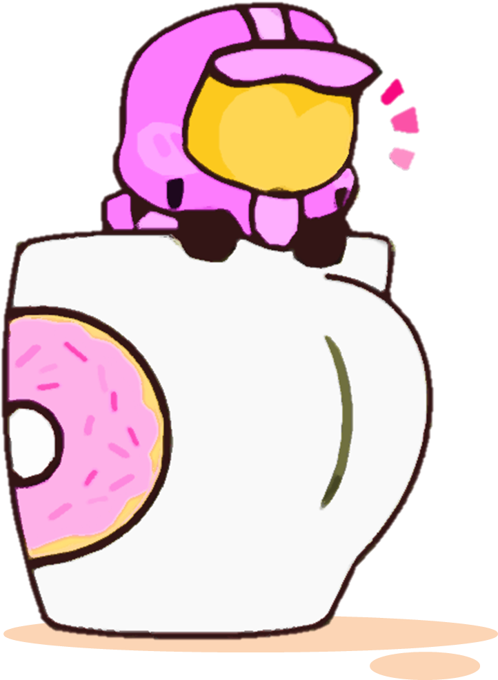 Mini Donut By K Clipart (747x1004), Png Download