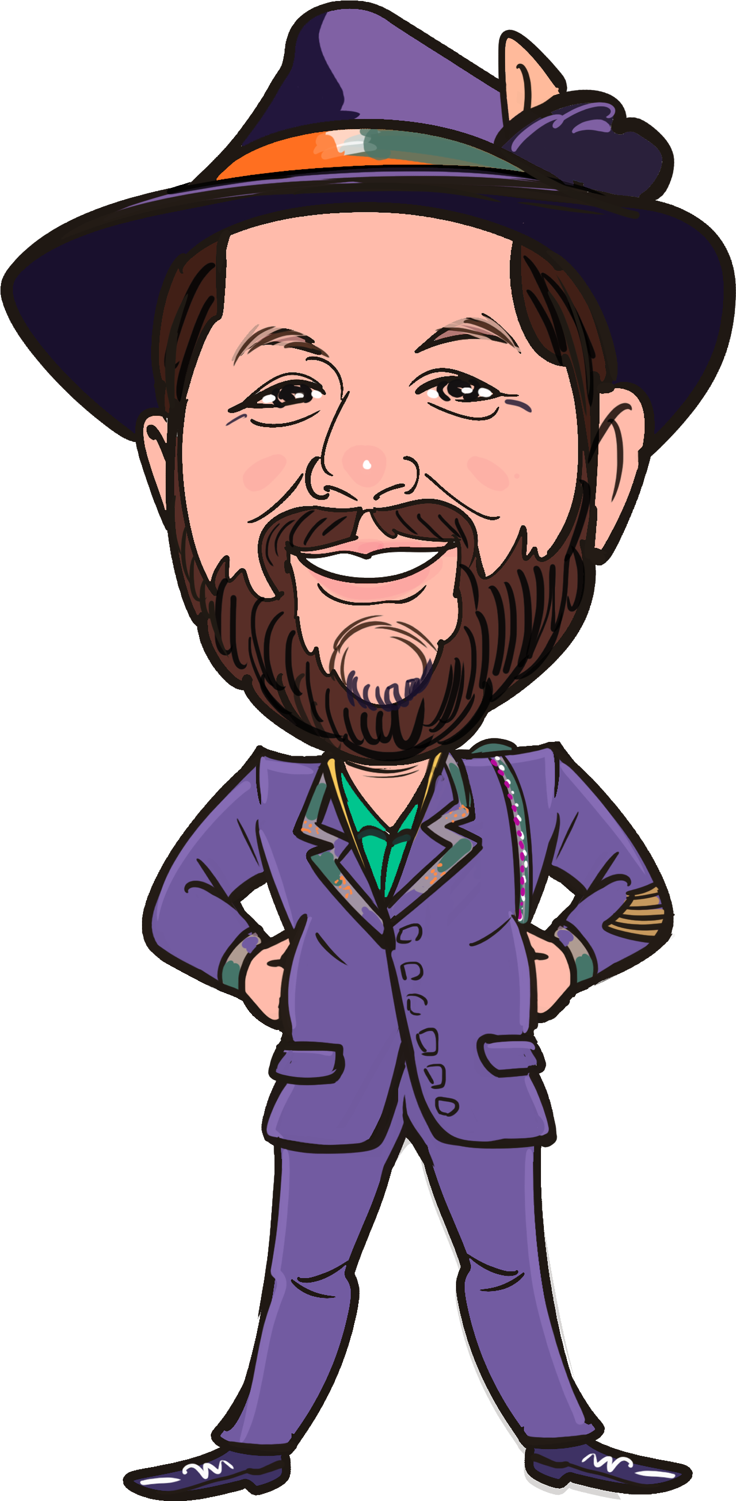 Mr Mardi Gras Clipart (1605x3168), Png Download